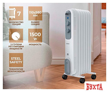 Масляный радиатор Timberk TOR 21.1507 DC