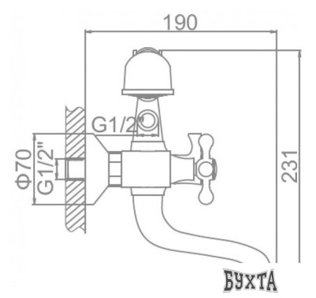 Смеситель Ledeme 3119C