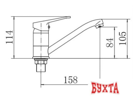 Смеситель Fashun A4515-2