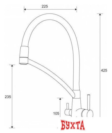 Смеситель Paulmark Siegen Si213111-431TW (белый матовый)