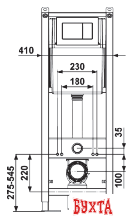 Инсталляция для унитаза Berges Wasserhaus Atom 040333 (белый)