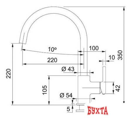 Смеситель Franke Lina XL 115.0626.024 (белый)