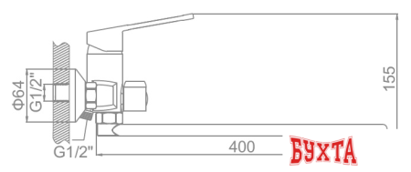 Смеситель Ledeme L2267