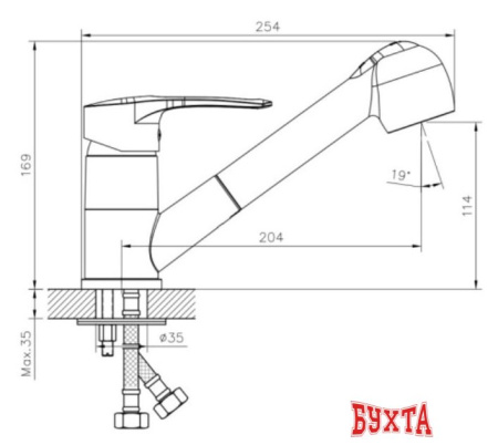 Смеситель Decoroom DR70023