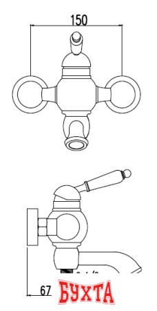 Смеситель Kaiser Stone [61222]