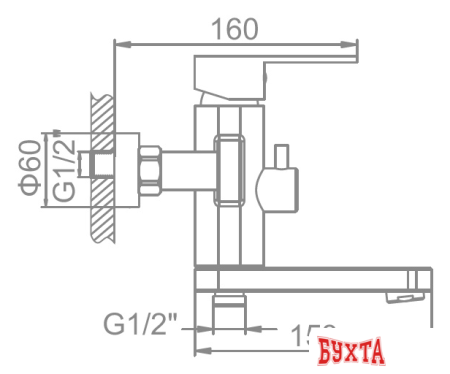 Смеситель Ledeme H716 L73216