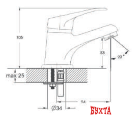 Смеситель Solone LUN1-A031