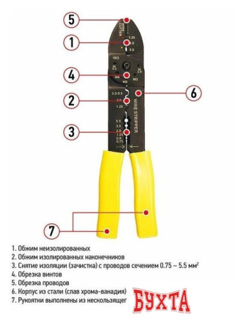 Кримпер Rexant 12-3033