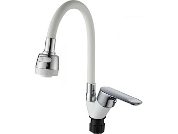 Смеситель для кухни D35-A, серия 290 белый, ECONOCE, арт.EC0291WT (Китай)
