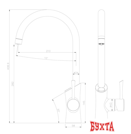 Смеситель Lemark Comfort LM3072C