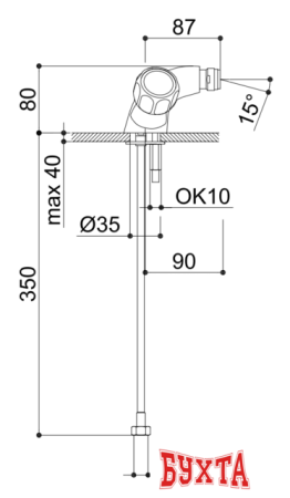 Смеситель Raf Rio RI1040