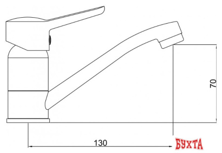 Смеситель Gross Aqua Alfa 3210313C-G0109