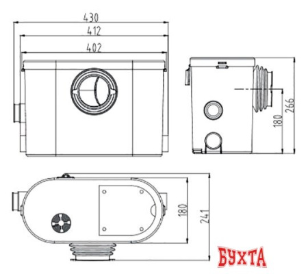 Канализационная установка Jemix STP-400 Lux