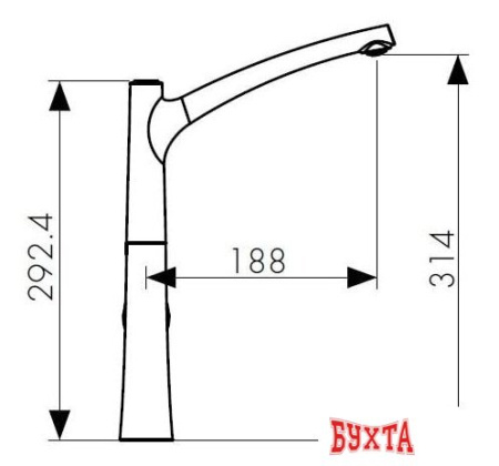 Смеситель Kaiser Stick 49144