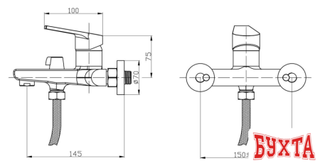 Смеситель РМС SL132-009E