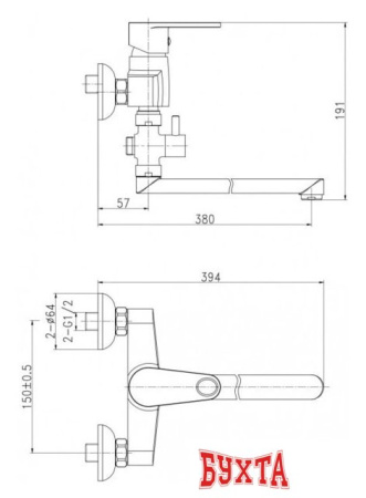 Смеситель Cersanit Cari S951-241