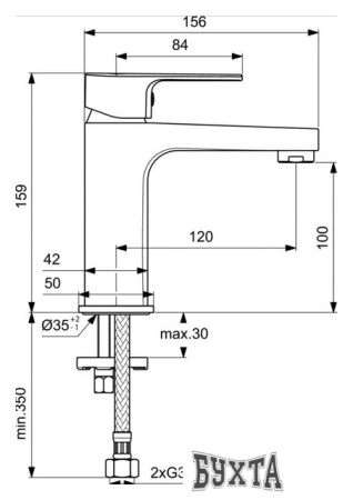 Смеситель Ideal Standard Cerafine D BC553AA