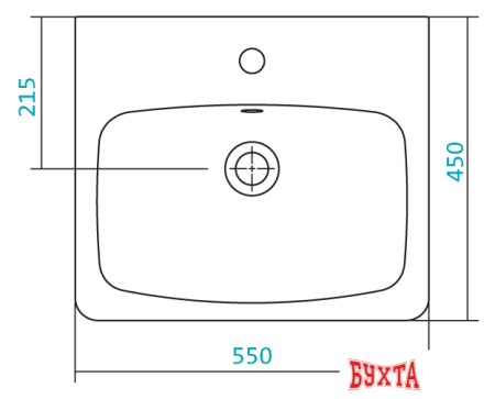 Умывальник Santek Нео 55x45 [1.WH30.2.185]