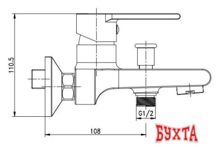 Смеситель Cersanit Brasco S951-229