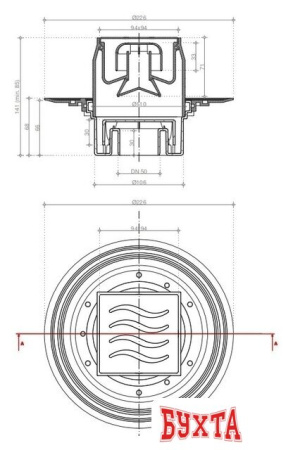 Трап/канал Pestan Confluo Standard Vertical Dry