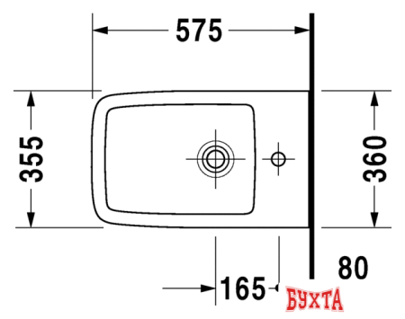 Унитаз Duravit Rimless Happy D.2 2222090000