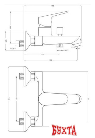 Смеситель Deante Chaber BGC 010M