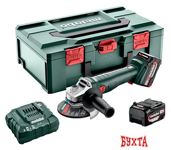 Угловая шлифмашина Metabo W 18 L 9-125 602249650 (с 2-мя АКБ 5.2 А•ч, кейс)