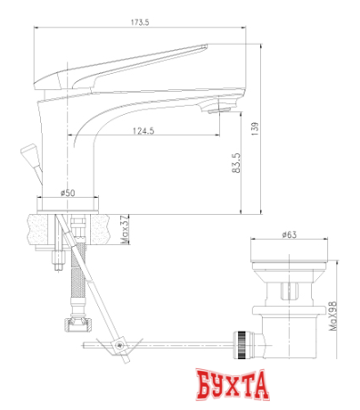 Смеситель Lemark Allegro LM5906CW