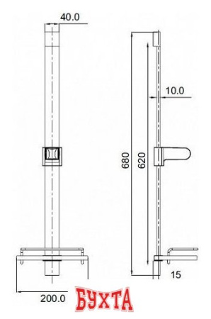 Душевая штанга IDDIS S316101