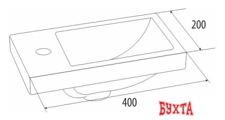 Умывальник IDDIS Torr 0014000U28