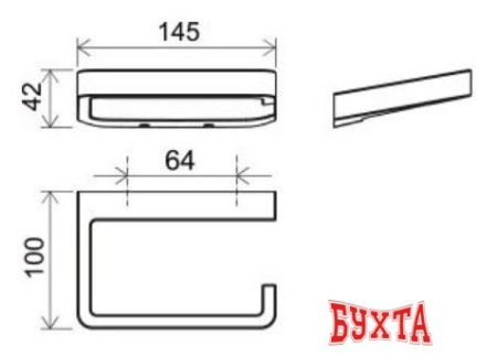 Держатель для туалетной бумаги Ravak X07P329