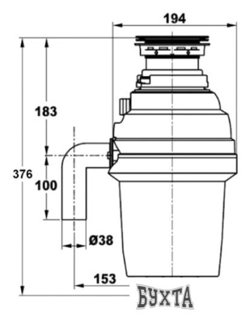 Измельчитель пищевых отходов ZorG ZR-38D