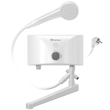 Проточный электрический водонагреватель кран+душ Thermex Vetro 3500 Combi