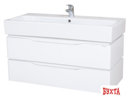Мебель для ванных комнат Аква Родос Тумба Венеция 100 АР0001381 с умывальником Pinto 100 (белый)
