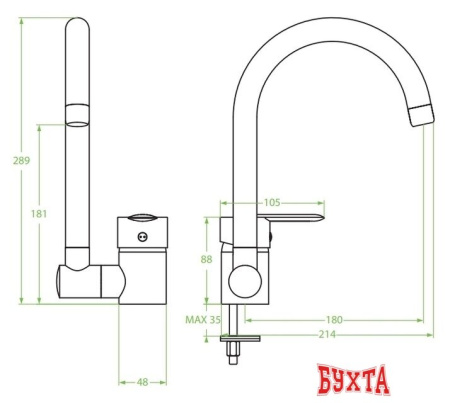 Смеситель Laveo Lila BLD 06LD