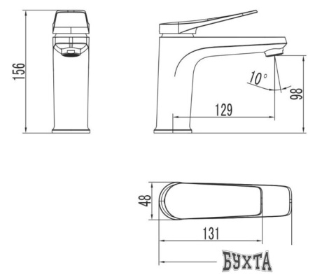 Смеситель Lemark Bronx LM3706BL