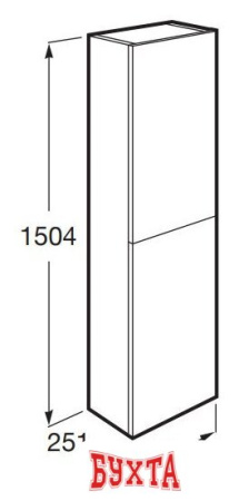 Мебель для ванных комнат Roca Шкаф-пенал The Gap 150 A857427806 (белый глянец)