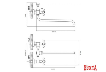 Смеситель Ekko E26019-2