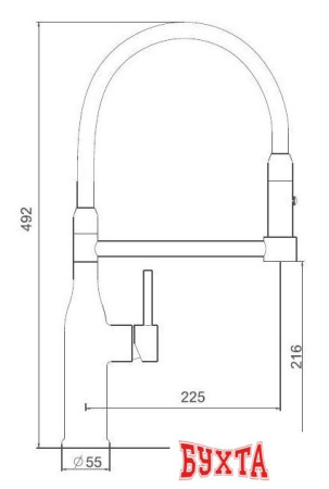 Смеситель Gappo G4398-51