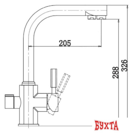 Смеситель Kaiser Decor 40144-12 (черный)