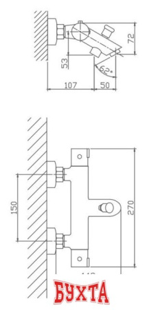 Смеситель Haiba HB60809 (хром)