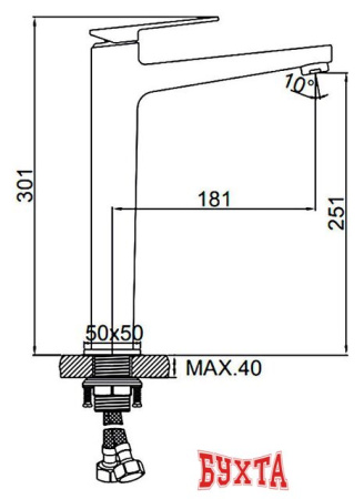 Смеситель Ledeme L1178U