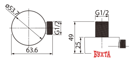 Шланговое подключение IDDIS 002SB00i62