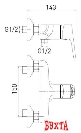 Смеситель Gross Aqua Delta 5740268C-S