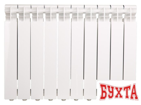 Алюминиевый радиатор Standard Hidravlika Classic 100 500 мм (8 секций, белый) 