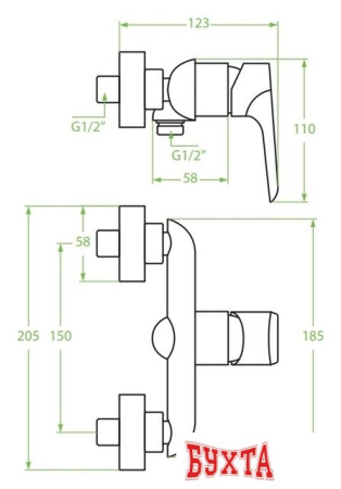 Смеситель Laveo Alea BLE 040D