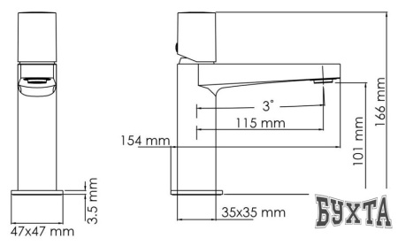 Смеситель Wasserkraft Naab 8603