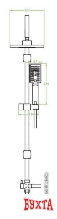 Душевая система  Laveo Kvadrato PLQ 00KX