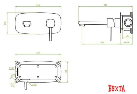 Смеситель Laveo Pola BAP 022P