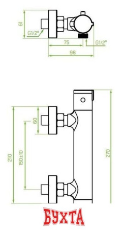 Смеситель Laveo Termico BAT 74TD